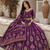 Magenta Navratri Garba Special Cotton  Lehenga choli