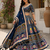 Blue Navratri Garba Special Cotton  Lehenga choli