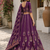 Magenta Navratri Garba Special Cotton  Lehenga choli