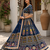 Blue Navratri Garba Special Cotton  Lehenga choli