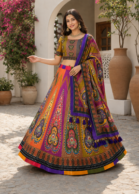 Navratri Garba Special Cotton  Lehenga choli 2