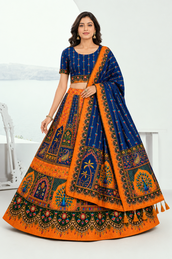 Navratri Garba Special Cotton  Lehenga choli