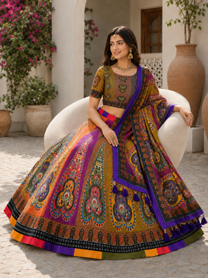 Navratri Garba Special Cotton  Lehenga choli 4