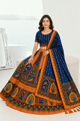 Navratri Garba Special Cotton  Lehenga choli 3