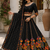 Black Navratri Garba Special Cotton  Lehenga choli