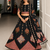 Black Navratri Garba Special Cotton  Lehenga choli