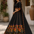 Black Navratri Garba Special Cotton  Lehenga choli