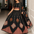Black Navratri Garba Special Cotton  Lehenga choli
