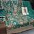 green embroidered silk blend salwar suit