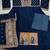 Navy blue designer embroidered heavy silk blend anarkali suit