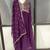 Purple georgette embroidered gown suit  with designer dupatta