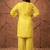 women's cotton blend embroidered kurta pant set