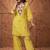 women's cotton blend embroidered kurta pant set