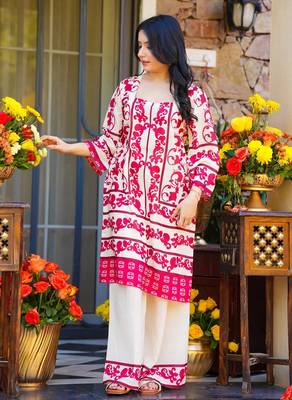 women's cotton blend printed kurta palazzo set 3