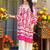 women's cotton blend printed kurta palazzo set