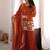 women's shimmer silk embroidered kurta palazzo with dupatta set