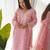 women's silk blend embroidered kurta pant with dupatta set