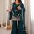 women's shimmer silk embroidered kurta palazzo with dupatta set