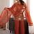 women's shimmer silk embroidered kurta palazzo with dupatta set