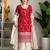 women's chanderi silk embroidered kurta palazzo with dupatta set
