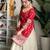 women's chanderi silk embroidered kurta palazzo with dupatta set