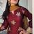 women's shimmer silk embroidered farshi salwar suit with dupatta set