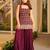 women's silk embroidered kurta palazzo with dupatta set