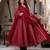 women's chanderi woven butta motiff anarkali kurta pant with dupatta set