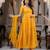 women's chanderi woven butta motiff anarkali kurta pant with dupatta set