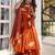 women's shimmer silk embroidered anarkali kurta palazzo with dupatta set
