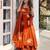 women's shimmer silk embroidered anarkali kurta palazzo with dupatta set
