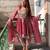 women's shimmer silk mirror embroidered salwar suit with dupatta set