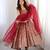 women's chanderi woven motiff anarkali kurta pant with dupatta set
