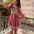 women's shimmer silk mirror embroidered salwar suit with dupatta set