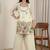 women's silk embroidered kurta palazzo set