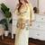 women's silk embroidered kurta palazzo set