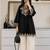 women's cotton blend embroidered kurta palazzo set