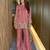 women's shimmer silk embroidered kurta palazzo set