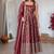 women's chanderi woven motiff anarkali kurta pant with dupatta set