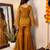 women's shimmer silk embroidered kurta palazzo set