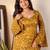 women's shimmer silk embroidered kurta palazzo set