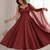 women's chanderi woven butta motiff anarkali kurta pant with dupatta set