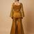 women's shimmer silk embroidered kurta palazzo set