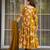 women's cotton blend printed anarkali kurta pant with dupatta set