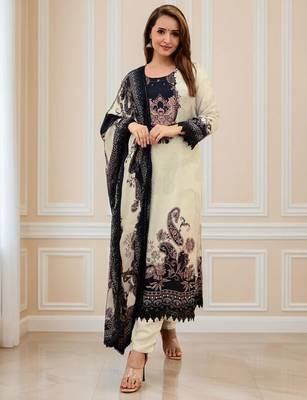 women's cotton blend printed kurta pant with dupatta set 3