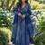 women's cotton blend printed angarkha kurta palazzo with dupatta set