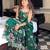 women's georgette printed kurta sharara with dupatta set