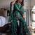 women's georgette printed kurta sharara with dupatta set