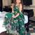 women's georgette printed kurta sharara with dupatta set