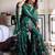 women's georgette printed kurta sharara with dupatta set